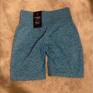 NVGTN NWT teal scrunch shorts